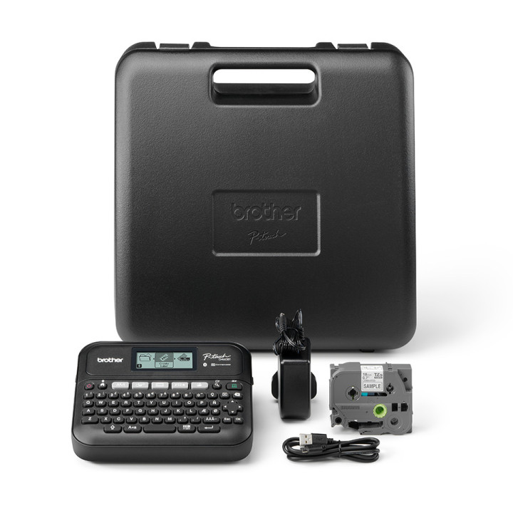 Brother PT-D460BTVP impressora de etiquetas Trasferência termal 180 x 180 DPI 30 mm seg Com fios e sem fios TZe Bluetooth QWERTY