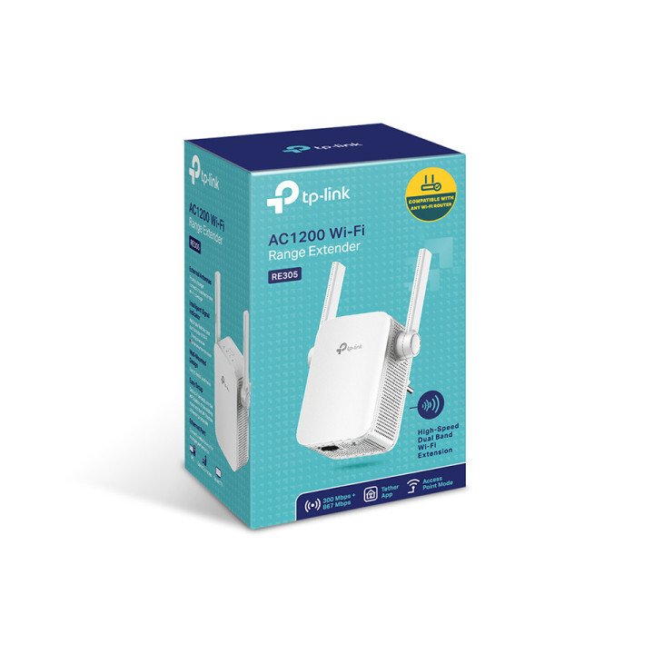 TP-Link RE305 extensor de redes Repetidor de rede Branco 10, 100 Mbit s