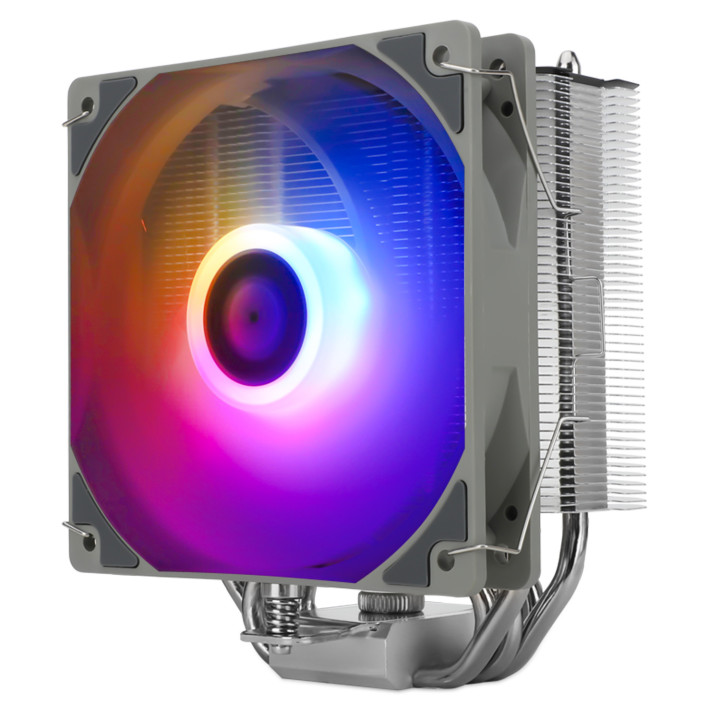 Thermalright Assassin King 120 SE ARGB Processador Arrefecimento a ar 12 cm Alumínio, Preto, Cinzento 1 unidade(s)