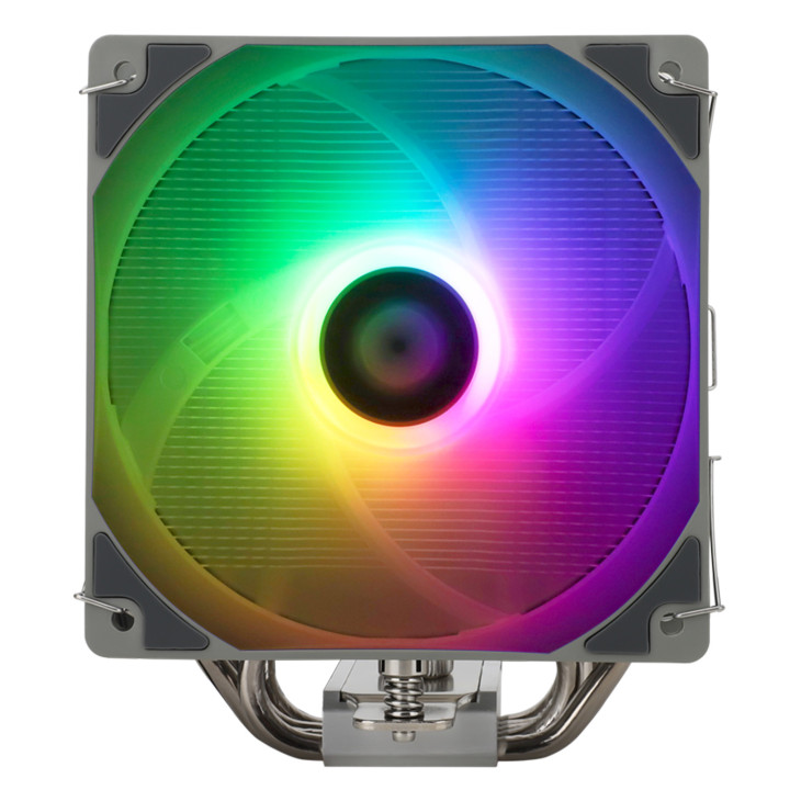 Thermalright Assassin King 120 SE ARGB Processador Arrefecimento a ar 12 cm Alumínio, Preto, Cinzento 1 unidade(s)