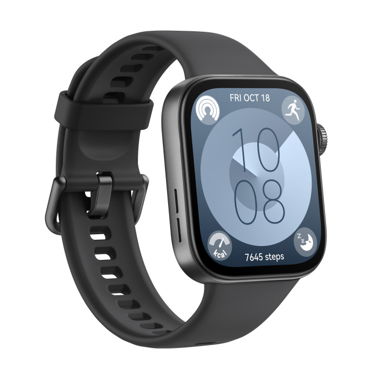 Huawei WATCH Fit 3 4,62 cm (1.82") AMOLED Digital 408 x 480 pixels Ecrã táctil Preto Wi-Fi GPS
