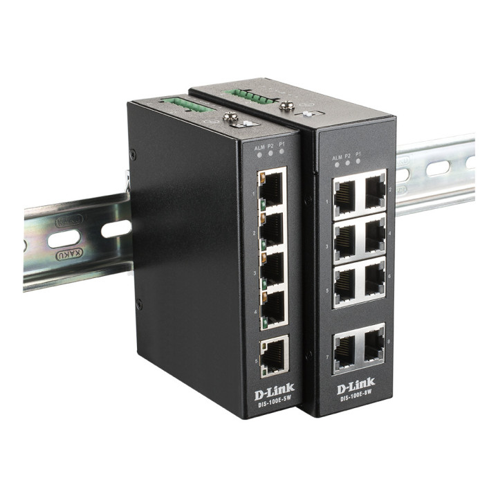 D-Link DIS-100E-5W switch de rede Não-gerido L2 Fast Ethernet (10 100) Preto