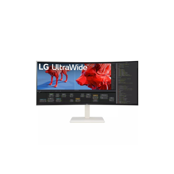 LG 38WR85QC-W monitor de ecrã 96,5 cm (38") 3840 x 1600 pixels UltraWide Quad HD LCD Branco