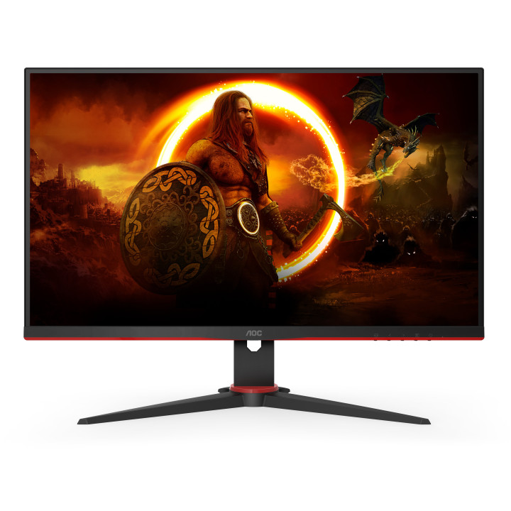 AOC G2 24G2SPAE BK LED display 60,5 cm (23.8") 1920 x 1080 pixels Full HD Preto, Vermelho