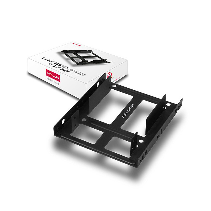 Axagon RHD-225 estojo de montagem Preto Metal