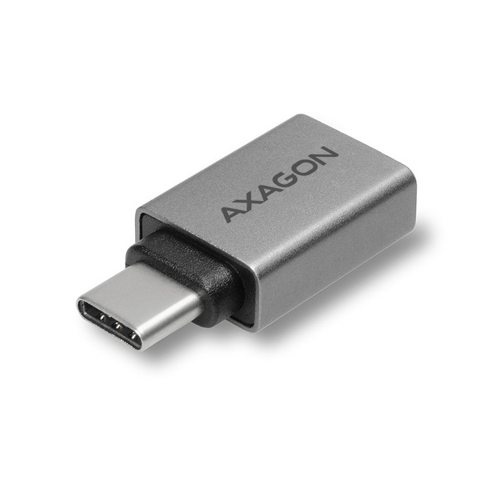 Axagon RUCM-AFA adaptador para cabos USB type C USB type A Metálico