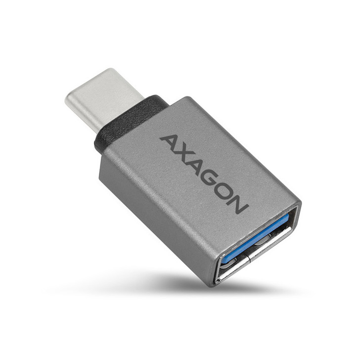 Axagon RUCM-AFA adaptador para cabos USB type C USB type A Metálico