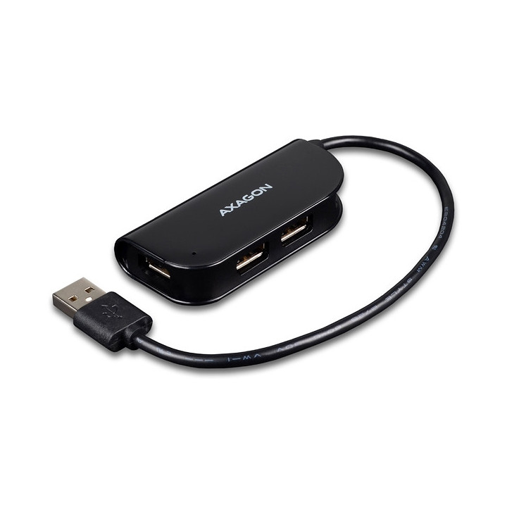 Axagon HUE-X4B hub de interface USB 2.0 480 Mbit s Preto