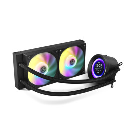 NOX X-240 LCD Processador Arrefecimento a ar 12 cm Preto 1 unidade(s)