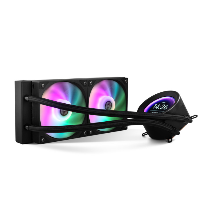 NOX X-240 LCD Processador Arrefecimento a ar 12 cm Preto 1 unidade(s)