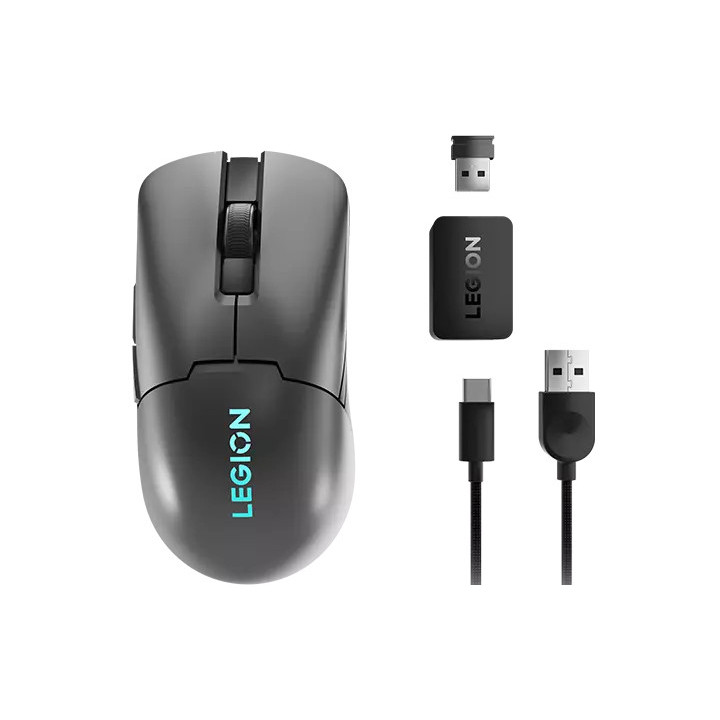 Lenovo M600s rato Jogos Ambidestro RF Wireless + Bluetooth + USB Type-C Ótico 19000 DPI