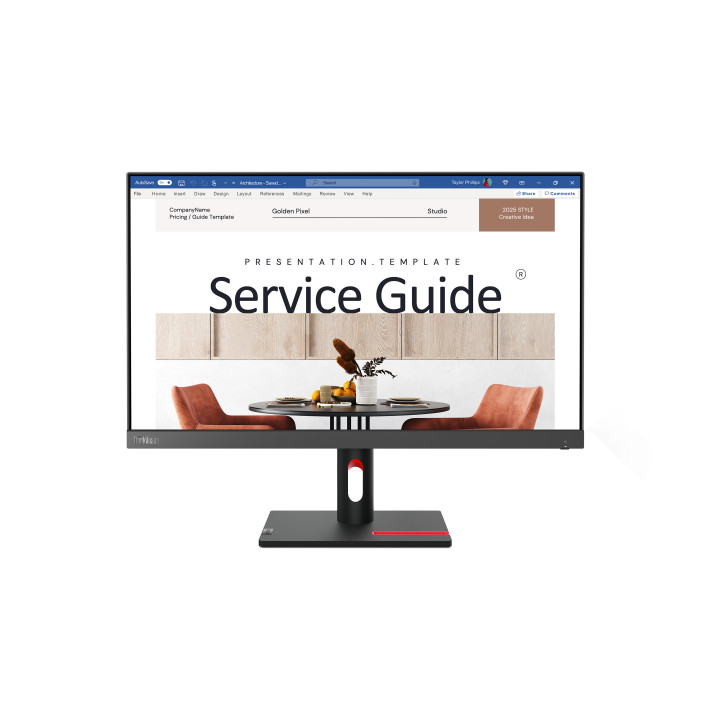 Lenovo ThinkVision S24i-30 LED display 60,5 cm (23.8") 1920 x 1080 pixels Full HD Preto