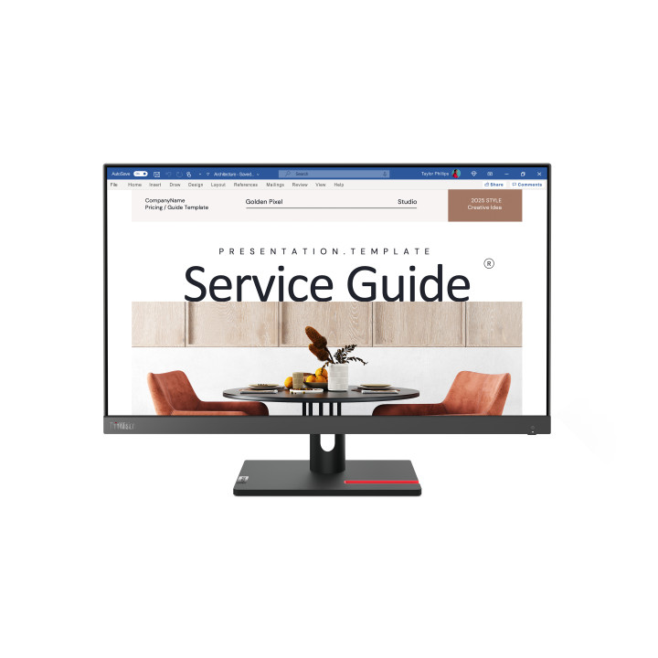 Lenovo ThinkVision S24i-30 LED display 60,5 cm (23.8") 1920 x 1080 pixels Full HD Preto