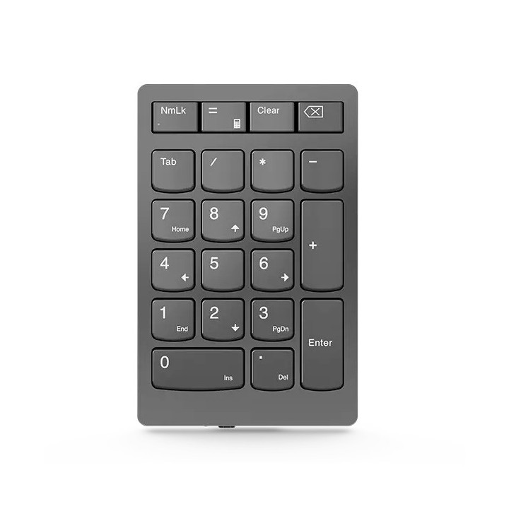 Lenovo Go Wireless teclado numérico Universal Bluetooth USB RF Wireless Cinzento
