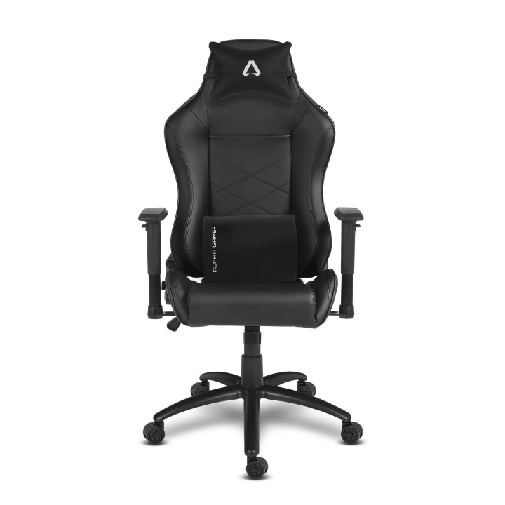 Alpha Gamer AGATENA-BK cadeira gaiming Cadeira de jogos para PC Assento acolchoado Preto