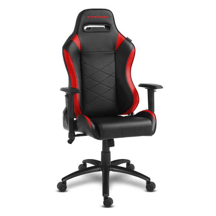 Alpha Gamer AGATENA-BK-RED cadeira gaiming Cadeira de jogos para PC Assento acolchoado Preto, Vermelho