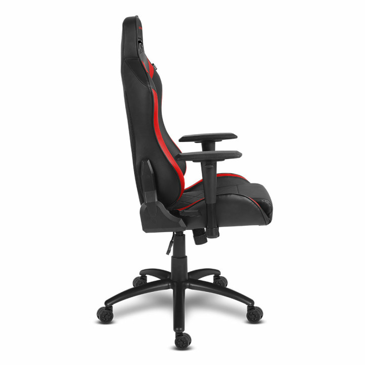 Alpha Gamer AGATENA-BK-RED cadeira gaiming Cadeira de jogos para PC Assento acolchoado Preto, Vermelho