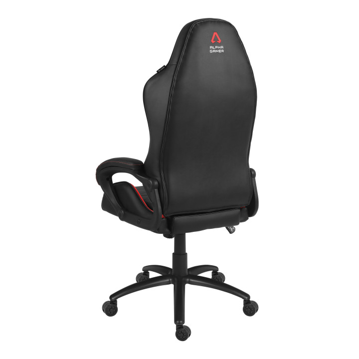 Alpha Gamer AGMAYA-BK-RED cadeira gaiming Cadeira de jogos para PC Assento acolchoado Preto, Vermelho