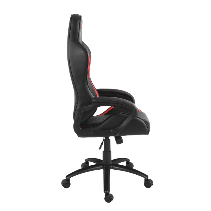Alpha Gamer AGMAYA-BK-RED cadeira gaiming Cadeira de jogos para PC Assento acolchoado Preto, Vermelho
