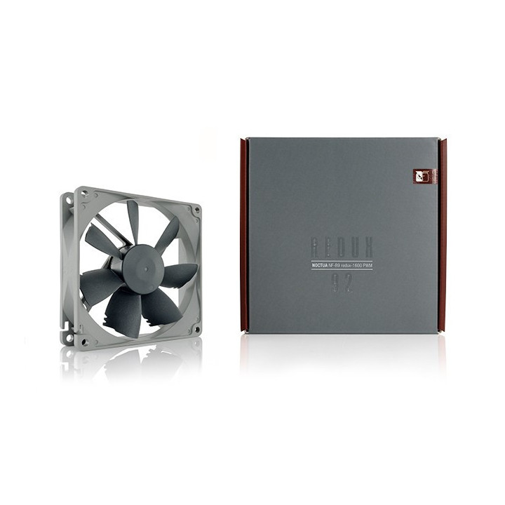 Noctua NF-B9 redux-1600 PWM Caixa de computador Ventoinha 9,2 cm Preto, Cinzento