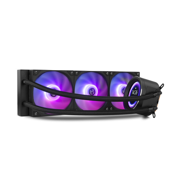 NOX X-360 LCD Processador Arrefecimento a ar 12 cm Preto 1 unidade(s)
