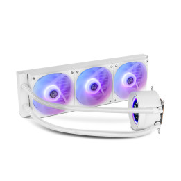 NOX X-360 LCD Processador Arrefecimento a ar 12 cm Branco 1 unidade(s)