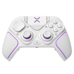 PDP 052-002-WH controlador de jogo Violeta, Branco RF USB Gamepad Analógico   Digital PC, PlayStation 4, PlayStation 5