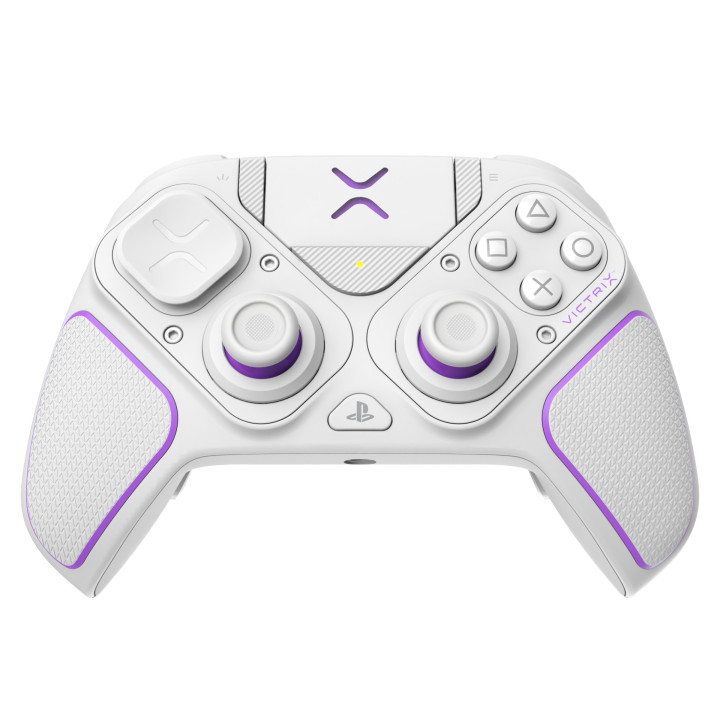 PDP 052-002-WH controlador de jogo Violeta, Branco RF USB Gamepad Analógico   Digital PC, PlayStation 4, PlayStation 5