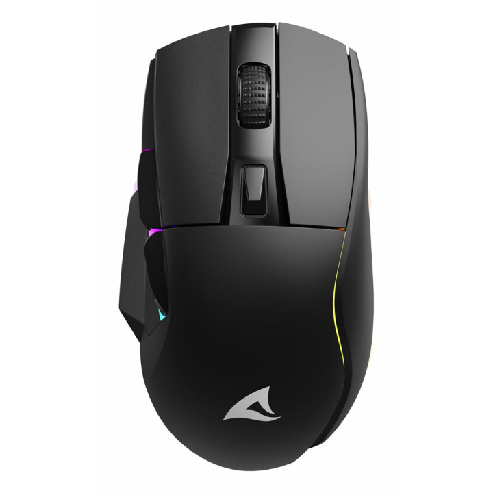 Sharkoon SGM50W rato Jogos Mão direita RF Wireless + USB Type-A Ótico 6400 DPI