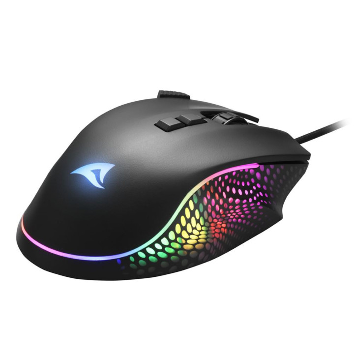 Sharkoon SHARK Force 3 rato Jogos Mão direita USB Type-A Ótico 12800 DPI