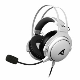 Sharkoon Skiller SGH50 Auscultadores Com fios Fita de cabeça Jogos Preto, Branco