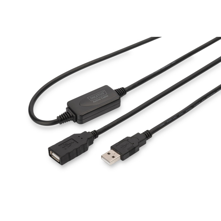 Digitus DA-73100-1 cabo USB USB 2.0 10 m USB A Preto
