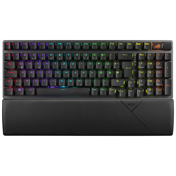 ASUS ROG Strix Scope II 96 teclado Jogos USB + RF Wireless + Bluetooth QWERTY Preto