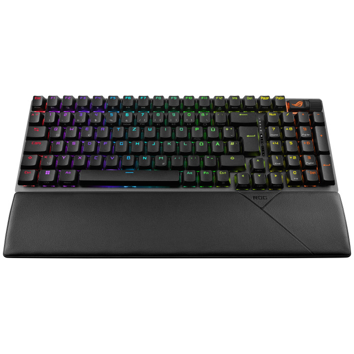 ASUS ROG Strix Scope II 96 teclado Jogos USB + RF Wireless + Bluetooth QWERTY Preto