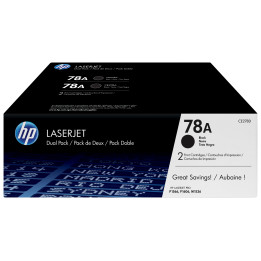 HP Conjunto Duplo de Toner LaserJet Original 78A Preto