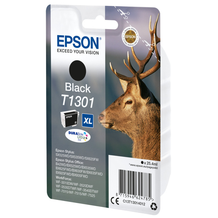 Epson Stag T1301 tinteiro 1 unidade(s) Original Rendimento alto (XL) Preto