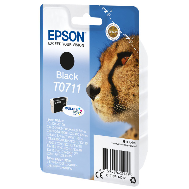 Epson T0711 tinteiro 1 unidade(s) Original Preto