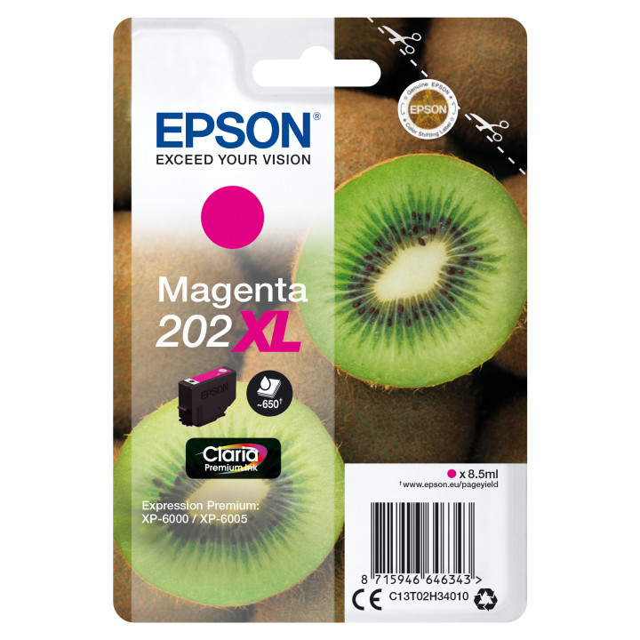 Epson Kiwi 202XL tinteiro 1 unidade(s) Original Rendimento alto (XL) Magenta