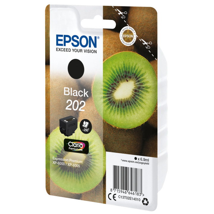 Epson Kiwi 202 tinteiro 1 unidade(s) Original Rendimento padrão Preto