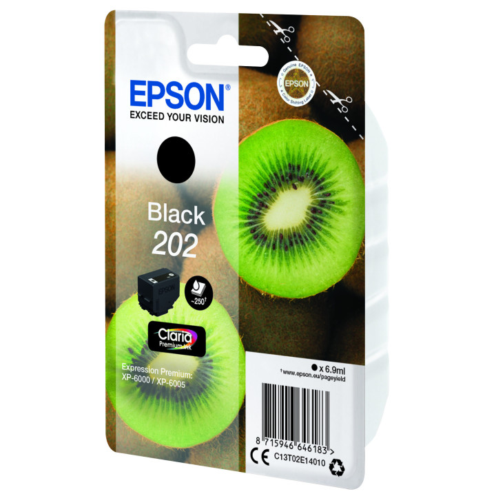 Epson Kiwi 202 tinteiro 1 unidade(s) Original Rendimento padrão Preto