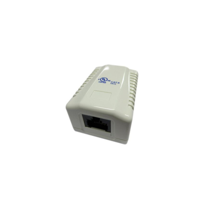 Tomada Equip Outlet Box Surface Mount 1-Port UTP Cat.6 Branca
