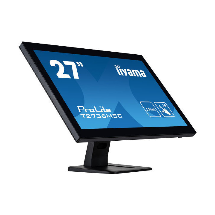 iiyama ProLite T2752MSC-B1 monitor de ecrã 68,6 cm (27") 1920 x 1080 pixels Full HD LED Ecrã táctil Preto