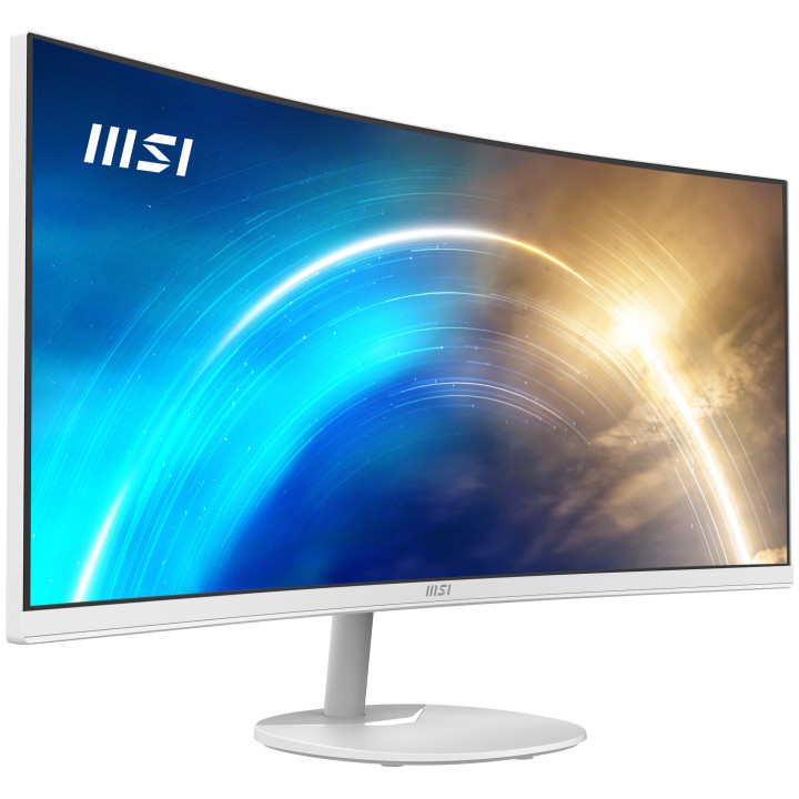 MSI Pro MP341CQWDE monitor de ecrã 86,4 cm (34") 3440 x 1440 pixels UltraWide Quad HD Branco