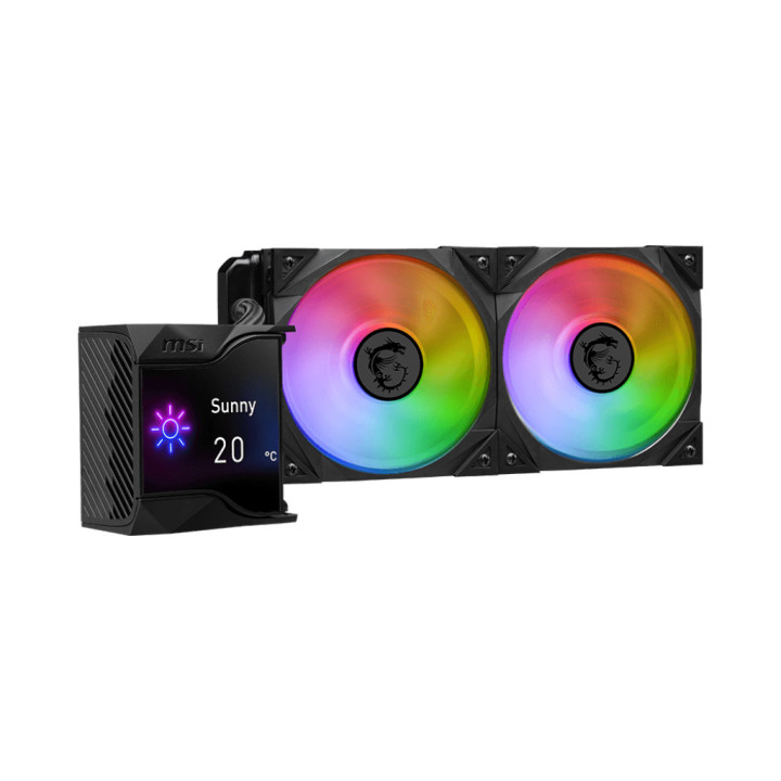 MSI MPG CORELIQUID D240 Sistema de Arrefecimento de Computador Processador Kit de arrefecimento líquido 12 cm Preto 1 unidade(s)