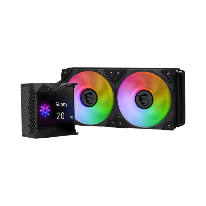 MSI MPG CORELIQUID D240 Sistema de Arrefecimento de Computador Processador Kit de arrefecimento líquido 12 cm Preto 1 unidade(s)