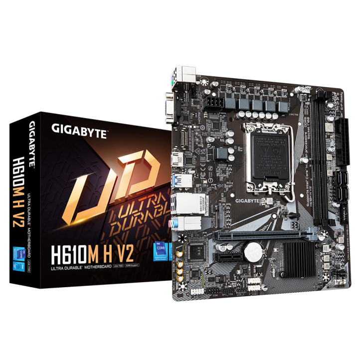 GIGABYTE H610M H V2 motherboard Intel H610 Express LGA 1700 micro ATX