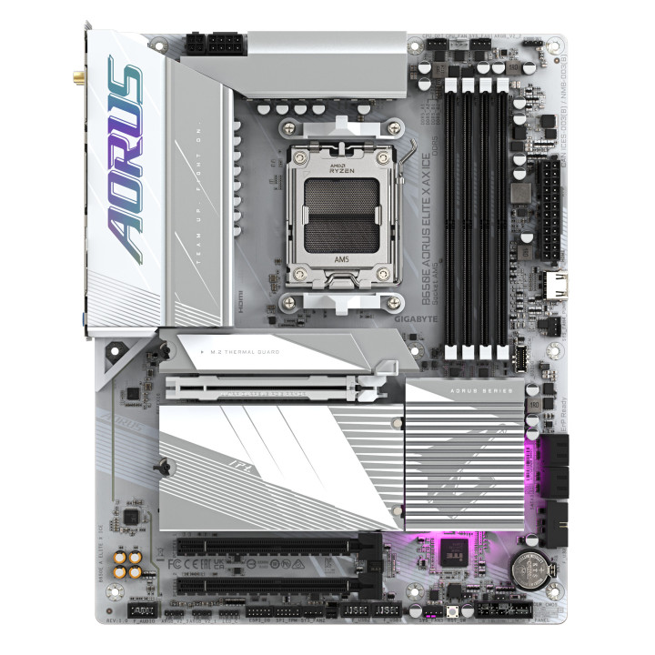 GIGABYTE B650E AORUS ELITE X AX ICE motherboard AMD B650 Ranhura AM5 ATX