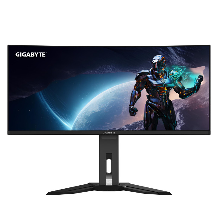 GIGABYTE MO34WQC2 monitor de ecrã 86,4 cm (34") 3440 x 1440 pixels Wide Quad HD OLED Preto