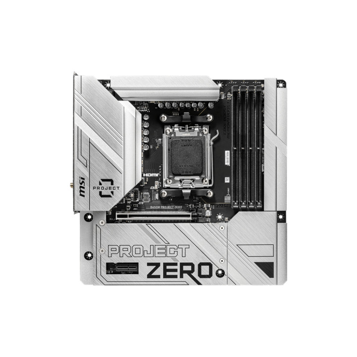 MSI B650M PROJECT ZERO motherboard AMD B650 Ranhura AM5 micro ATX