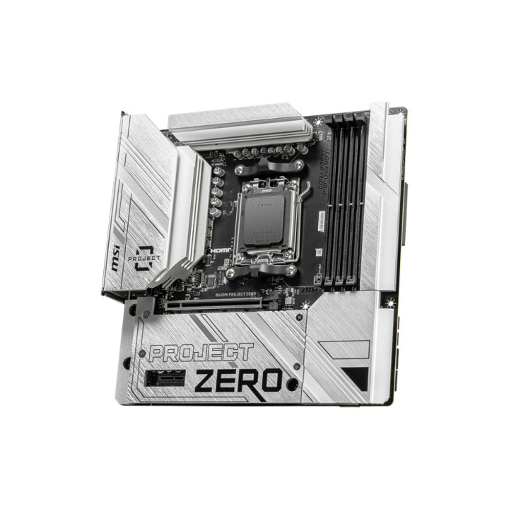 MSI B650M PROJECT ZERO motherboard AMD B650 Ranhura AM5 micro ATX